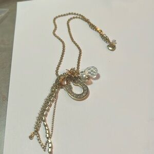 Betsey Johnson lucky horseshoe, sparkly, gorgeous necklace